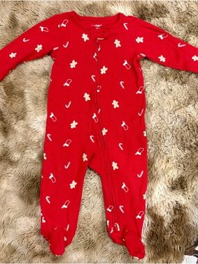 Carter’s Baby Boy 9M Footie Pajama Sleeper Bundle Dinosaurs Christmas 4pc